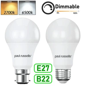 LED Light Bulbs Dimmable GLS E27 B22 Frosted Warm Cool White Daylight Bayonet UK - Picture 1 of 8