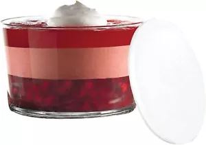 Glass Trifle Bowl with Lid, 104 oz Glass Salad Bowl with Plastic Lid - Picture 1 of 8