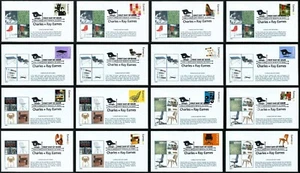 USA, SCOTT # 4333, SET OF 16 FDC COVERS AALL DESIGNERS CHARLES & RAY EAMES 2008 - Picture 1 of 17