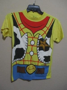 Disney Pixar Toy Story Woody Sheriff Shirt Men's Size Small EUC - Picture 1 of 4