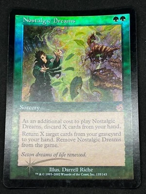 Magic the Gathering MTG Nostalgic Dreams Green Torment Rare Foil - Image 1 of 2