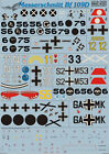 Decal For Messerschmitt 109-D (Aircraft Wet Decal) Scale 1/72 Print Scale 72-032