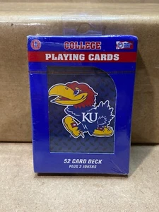 University of Kansas KANSAS JAYHAWKS Playing Cards Officially Licensed NEW B9 - Picture 1 of 2