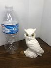 Vintage White Alabaster Owl Made in Italy.