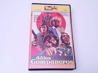 Adios Companeros 1971 VHS German PAL Toppic Video Gordon Mitchell Klaus Kinski - Bild 1 von 4