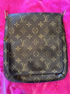 Authentic LOUIS VUITTON Musette Salsa PM Monogram Shoulder Bag Purse No Strap - Picture 1 of 5
