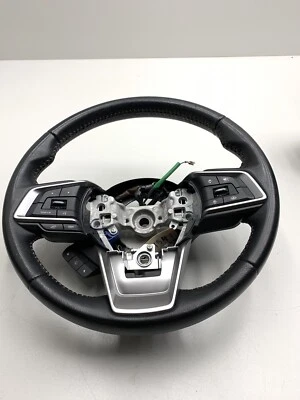 Volante de couro preto Subaru Legacy 34312FL05CVH 2019-2022 FABRICANTE DE EQUIPAMENTO ORIGINAL. - Imagem 1 de 4