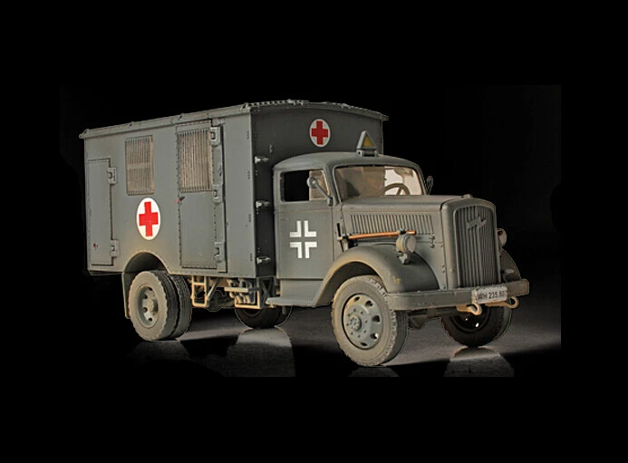 WWII GERMAN 4X4 Opel AMBULANCE German Gray 1/32 DIECAST TANK LIMITED EDITION FOV - Image 1 of 1