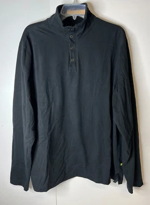 John Bartlett Consensus Men's Size XL Black 1/4 Zip Pullover Sweater Top - Image 1 of 4