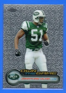 2006 Topps Chrome Football Own The Game Jonathan Vilma New York Jets #OTG26 - Picture 1 of 2