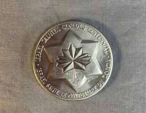 Israel Salutes Canada's Centennial - 1867-1967 Medaille - Bild 1 von 7