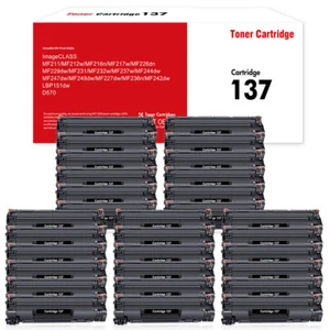 1-30PK CRG 137 Cartridge 137 for Canon 137 Toner MF232w MF242dw D570 MF216n Lot - Picture 1 of 16