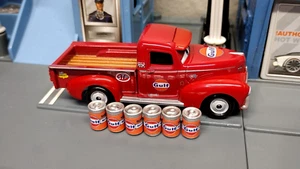 Disney Pixar Cars Heyday Smokey Gulf Motor Oil Custom W/6 Mini Oil Barrels - Picture 1 of 10