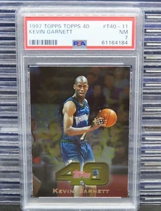 Kevin garnett topps 1997 topps 40 PSA 7 - Imagen 1 de 2