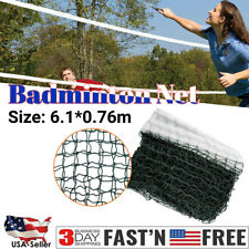 20FT Badminton Tennis Volleyball Net Sports Mesh For Beach Garden Indoor Outdoor