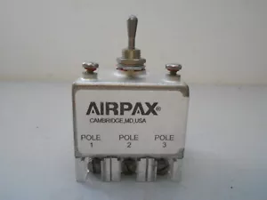 Airpax AP117-3345-1 Circuit Breaker Hydraulic Magnetic Toggle Switch 3 Pole - Picture 1 of 7