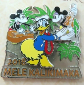 Spilla Disney * Mele Kalikimaka 2018 Topolino Minnie Paperino LE 3250 #132255 - Foto 1 di 4