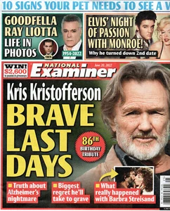 NATIONAL EXAMINER Kris Kristofferson Ray Liotta Elvis Presley Marilyn Monroe - Bild 1 von 2