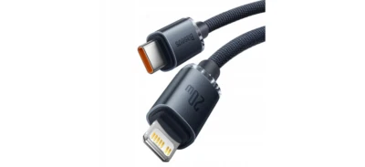 Baseus USB Type-C to Lightning Cable 2-meter Quik Charge 3.0 20W Black - Image 1 of 4