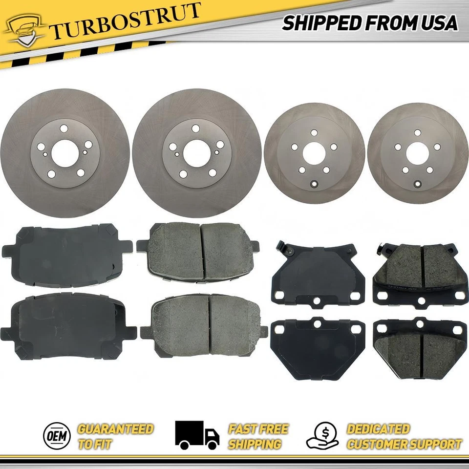 Kit de pastillas de freno delanteras y traseras OE para Pontiac Vibe 2003-2006 1,8 L Foto 1 de 1