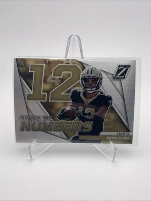 Chris Olave RC 2022 Panini Zenith - Behind the Numbers #BN-CO Saints Silver - Image 1 of 2