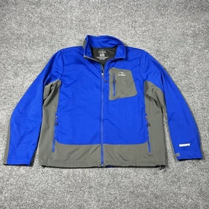 LL Bean Jacket Mens Extra Large Blue Gray Windstopper Softshell Outdoor Hiking - Picture 1 of 15