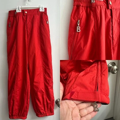 Pantalones BOGNER Para Mujer Talla 10 Aislados Cintura Alta Esquí Nieve Trineo De Colección Naranja Rojo Foto 1 de 4