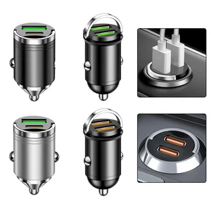 Chargeur Double USB Chargeur Aluminium Charge Voiture Compatible avec La plupart - Photo 1 sur 16