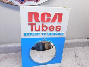 Vintage Werbung Cinch Röhren Kunststoff über Karton Laden Display Spiegel - Bild 1 von 5