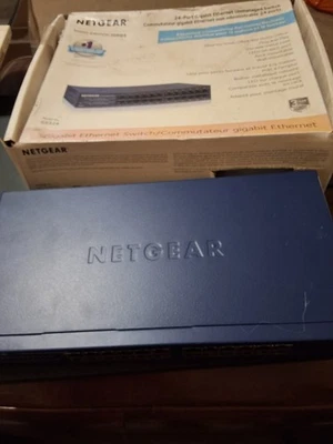 NETGEAR 24-PORT GIGABIT ETHERNET UNMANAGED SWITCH (JGS524) DESKTOP OR RACKMOUNT - Image 1 of 4