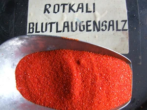 500 g Kaliumhexacyanoferrat(III) rotes Blutlaugensalz Rotkali Kristalle züchten - Bild 1 von 2