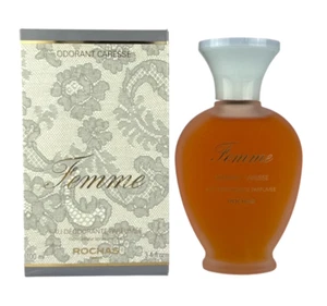 (79,99EUR/100ML) VINTAGE ROCHAS FEMME 100ML PERFUMED DEODORANT SPRAY NEU OVP - Bild 1 von 1