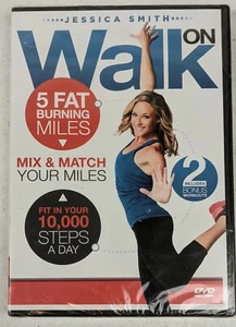 WALK ON Jessica Smith Exercise DVD / 10000 Steps / 5 Fat Burning Miles BRAND NEW - Picture 1 of 2