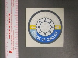 Calcomanía cónclave Boy Scout sección OA EC-4B 1973 0647 MM - Imagen 1 de 1