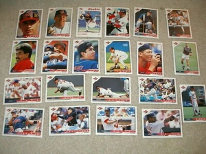 Cleveland Indians 1996 Score Team Set of 21 Jim Thome Kenny Lofton Manny Ramirez - Picture 1 of 1