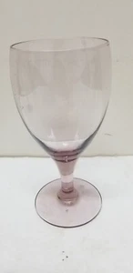LIBBEY PLUM PINK SHORT STEM WINE GLASS STEMWARE 8 OZ - Picture 1 of 4