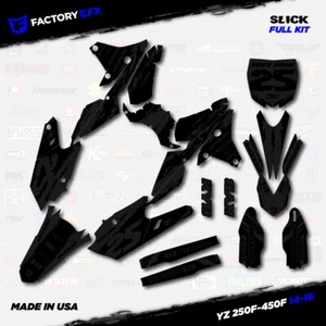 Blackout Slick Graphic Kit fits Yamaha YZ250F YZ450F 14-16 YZF 250 450 - Picture 1 of 5