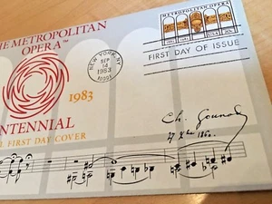 METROPOLITAN OPERA  1983 POSTAL COVER - Picture 1 of 1