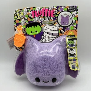 Fluffie Stuffier Halloween 6 Zoll lila Fledermaus 3 Spielmöglichkeiten neues Spielzeug - Bild 1 von 9