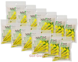 MARTINI Golf Tees - 12 packs of 5 YELLOW ORIGINAL Tees 3 1/4" - Picture 1 of 3