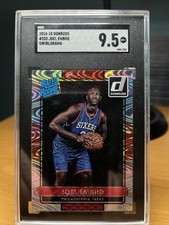 2014-15 Panini Donruss #203 Joel Embiid RC Rookie Swirlorama SSP SGC 9.5 👀