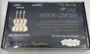101 STRINGS "The Best Of The Great American Composers Volume IV" Cassette - Picture 1 of 4