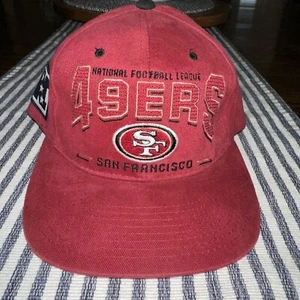 Vintage San Francisco 49ers LEE SPORT Nutmeg Mills Snapback Hat Cap - Picture 1 of 9