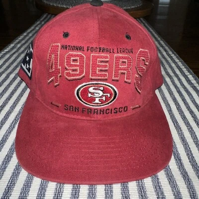 Vintage San Francisco 49ers LEE SPORT Nutmeg Mills Snapback Hat Cap - Image 1 of 4