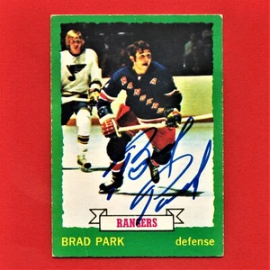 Handsignierte Brad Park 1973 O-Pee-Chee Karte 165 A7 - Bild 1 von 2