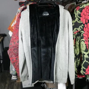 Yves Salomon Homme Rabbit Fur Cashmere Hooded Jacket 46 - Picture 1 of 7