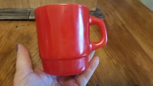 Taza de café vintage RED Anchor Hocking a prueba de horno hecha en EE. UU. - Imagen 1 de 2