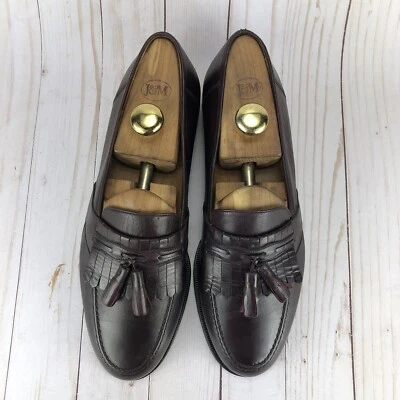 Magnanni Vigo Loafers Dress Shoes Kiltie Tassel Burgundy Leather Mens Size 10.5 - Image 1 of 4