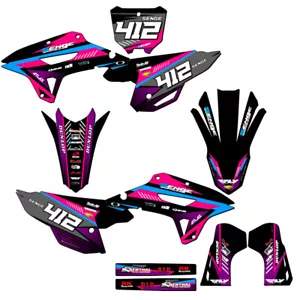 2022-2024 CRF 250 RX SURGE Pink Senge Graphics Kit Compatible with Honda - Picture 1 of 10