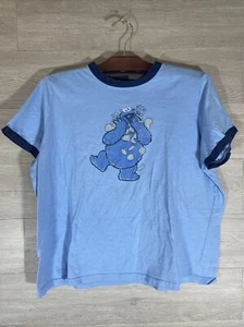 Camiseta con Timbre Gráfico Cookie Monster Talla 2XL Comida Chatarra-Rara De Colección - Imagen 1 de 9